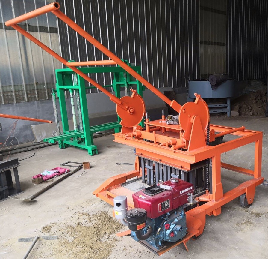 diesel mobile block making machine 